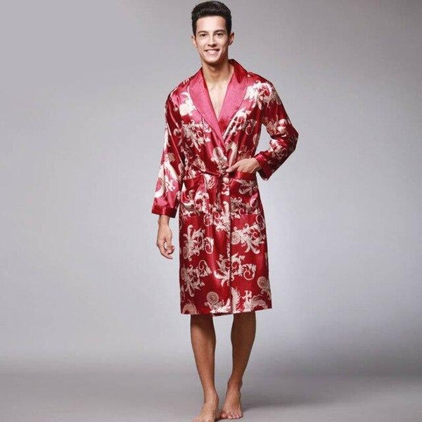 Luxury Spring Silk Satin Couple Pajamas Men Robes Women 3 Piece Set Sleepwear Print Long Sleeve Lovers Nightgown Pijama Feminino