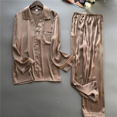 2019 Fashion Men Pajamas Set Luxury Clothes Men Long Sleeve Nightgown Luxury Men Clothing Christmas Pajama Men