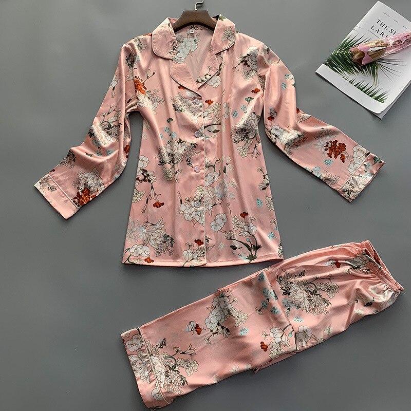 Sexy Summer Womens 2PC Robe Bath Gown Shirt Long Pants Pajamas Sets Sleepwear Lady Home Wear Nightgown Suit Sleepshirts M-XL