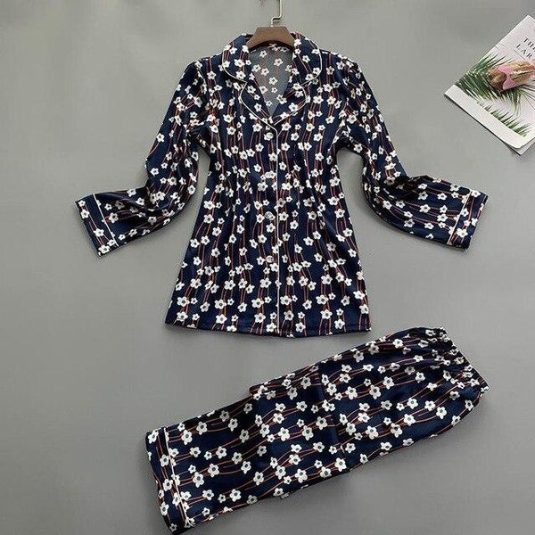 Sexy Summer Womens 2PC Robe Bath Gown Shirt Long Pants Pajamas Sets Sleepwear Lady Home Wear Nightgown Suit Sleepshirts M-XL