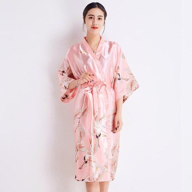 RED Women Rayon Robe Chinese Style Bride Wedding Robe Gown Printed Sleepwear Lounge Home Clothes Long Nightgown Night Dress