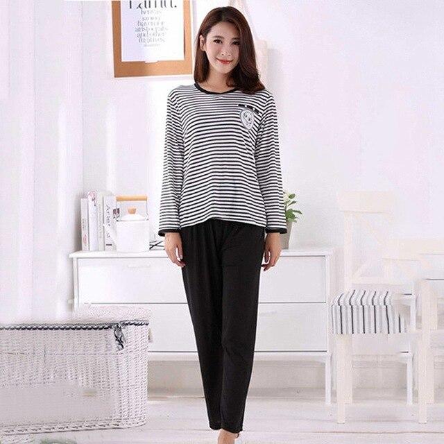 New Pajama Sets Autumn Winter Sleepwear Long Sleeve Loungewear Couple Pyjamas Nightgown Cute Pajamas Sets Homewear