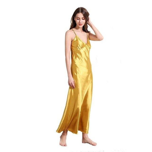 Silk Nightgowns Long Satin Nightgown Satin Sleepwear Sleeping Dress Long Silk Nightgowns 1024