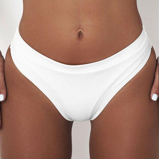 2019 Hot Women Brazilian Sexy Swimwear Women Bikini High Waist Short Tankini Bottoms thong Swimsuit Swim Briefs Pants Bathing