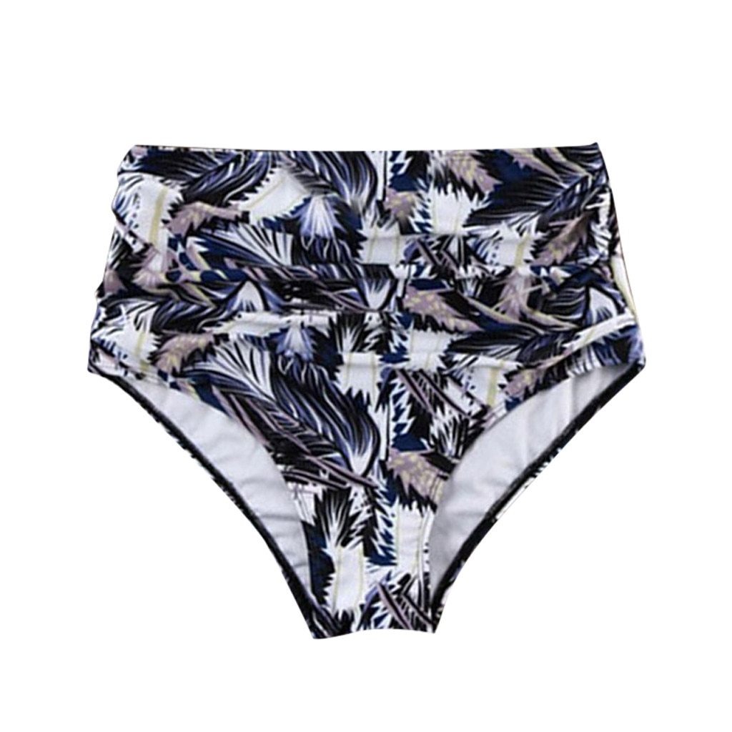 High Waist Swim Bottoms Panties Women Swimwear Print Pants Bikini Swim Pants Shorts Bottom Swimsuit Swimwear Bathing #DX