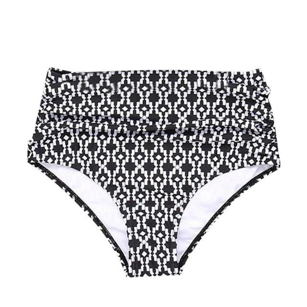 High Waist Swim Bottoms Panties Women Swimwear Print Pants Bikini Swim Pants Shorts Bottom Swimsuit Swimwear Bathing #DX