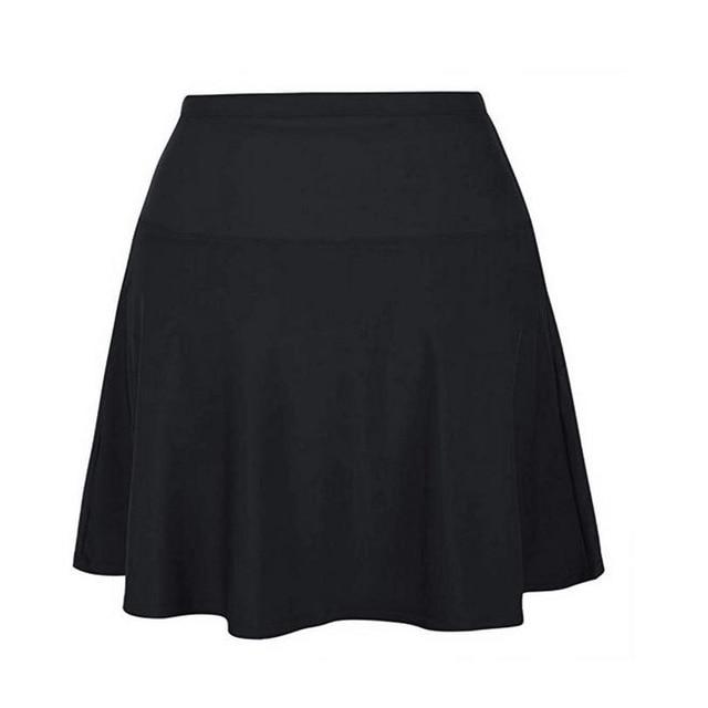 Women's Swimming Trunks High Waisted Swim Bottom Athletic Swimsuits Tankini Skirt With Panty Swimwear Maillot De Bain Femme 2019