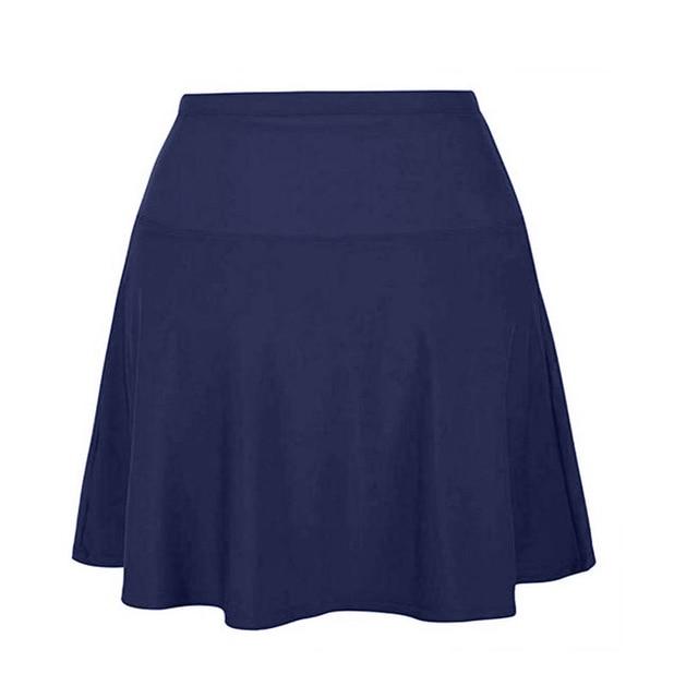 Women's Swimming Trunks High Waisted Swim Bottom Athletic Swimsuits Tankini Skirt With Panty Swimwear Maillot De Bain Femme 2019