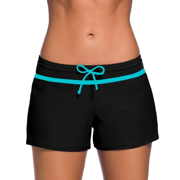 Surfing Swimwear Safety Drawstring Summer Women Shorts Beach Boxer Pants Sports Wide Waistband Swimming Trunks Fashion