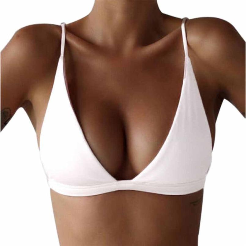 Women Push-Up Padded bra Bikini Top Bandeau Swimwear Swimsuit Beachwear Two-Piece Separates 2019 new hot sale