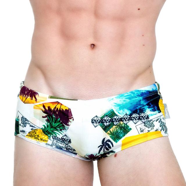 Taddlee Brand Sexy Men's Swimwear Swim Bikini Boxer Briefs 3D Printed Beach Board Shorts Surfing Low Waist Men Swimsuits Gay New