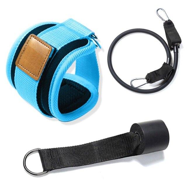 Door Pull Rope Exercise Elastic Band With Foot Ring Leggings Buckle Ankle Strap Yoga Sport Resistant Band Body Building Supplies