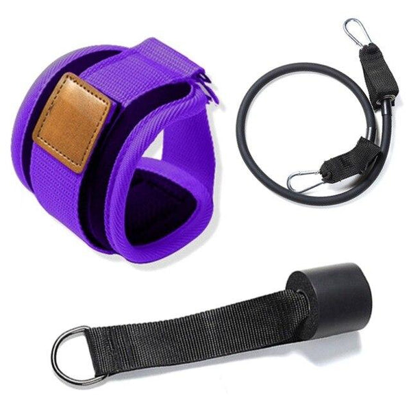 Door Pull Rope Exercise Elastic Band With Foot Ring Leggings Buckle Ankle Strap Yoga Sport Resistant Band Body Building Supplies