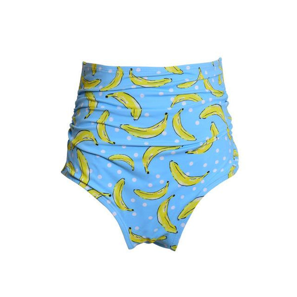 Swimsuit Female Separate Bottom Bikinis 2019 Mujer Ruffle Bikini Tops High Waist Swim Bottoms Panties Women Swimwear Print Pants