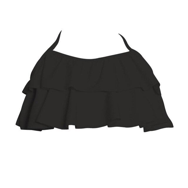 Swimsuit Female Separate Bottom Bikinis 2019 Mujer Ruffle Bikini Tops High Waist Swim Bottoms Panties Women Swimwear Print Pants