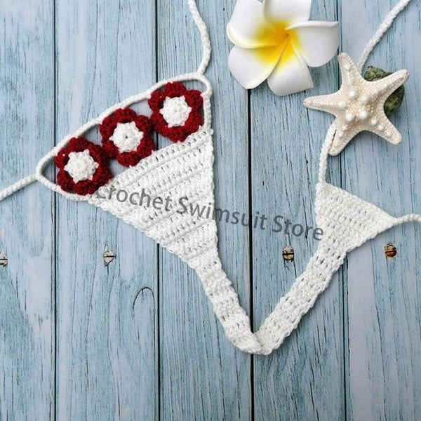 2019Super Mini Micro G-strings Thongs Hot Sexy Bikini Bottom Hot Women's Swimwear Crochet Cotton Brazilian Side String Tie Thong