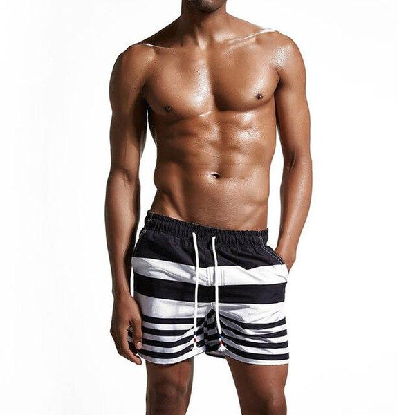 Men Quick Dry Board Shorts Summer Beach Sport Swimwear Surfing Gym Drawstring Short Bottoms EDF88