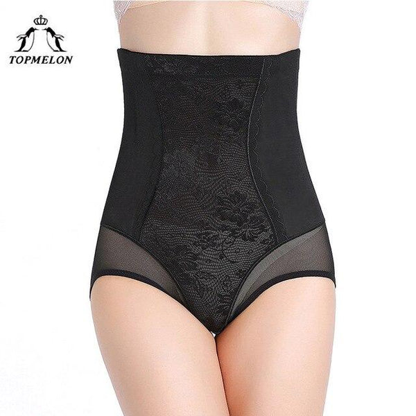 TOPMELON High Waist Slimmer Shapewear Butt Shaper Control Pants Belly Slimming Sheath Underwear Floral Thin Boned Panties