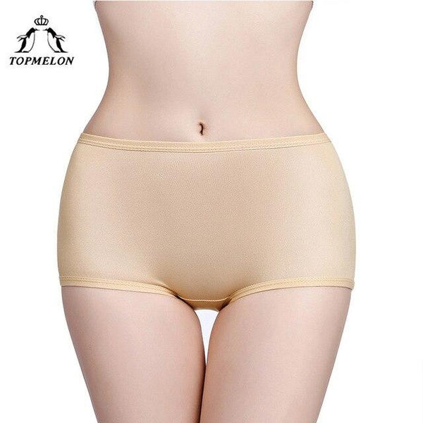 TOPMELON Padded Control Panties Butt Lifter for Women Body Shaper Plus Size S-3XL Shapewear Womens Solid Black Nude Underwear