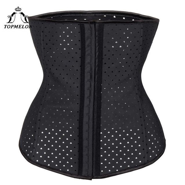 TOPMELON Waist Trainer Belly Slimming Sheath Modeling Strap Body Shaper Shapewear Slimming Belt Hollow Out Underbust Corset