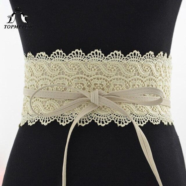 TOPMELON Lace Belts Modeling Strap Slimming Belt Waist Trainer Body Shaper Shapewear Belly Slimming Sheath Floral Waist Shapers