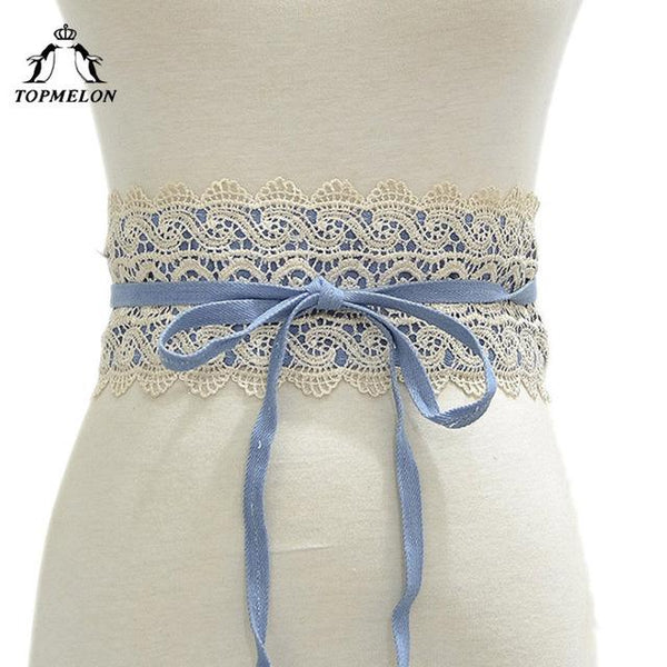 TOPMELON Lace Belts Modeling Strap Slimming Belt Waist Trainer Body Shaper Shapewear Belly Slimming Sheath Floral Waist Shapers