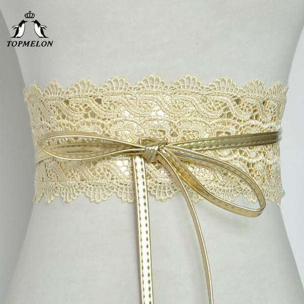 TOPMELON Lace Belts Modeling Strap Slimming Belt Waist Trainer Body Shaper Shapewear Belly Slimming Sheath Floral Waist Shapers