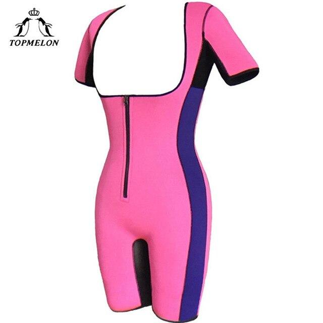 TOPMELON Women Neoprene Shaper Sweat Shapers Lose Weight Slimming Body Shapewear Plus Size Slimer Shorts Bodysuit Briefs