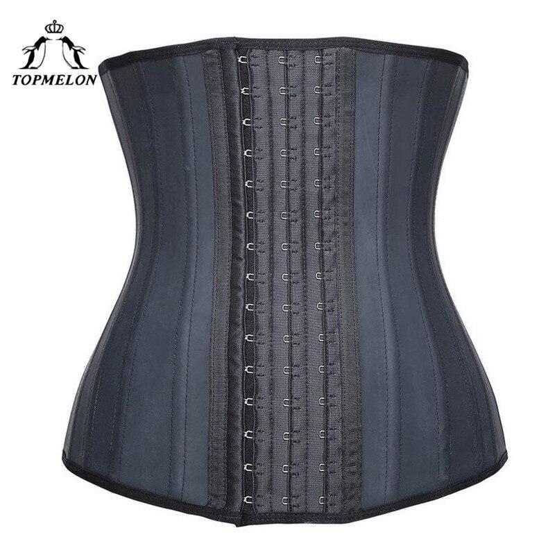 TOPMELON Latex Waist Trainer Modeling Strap Body Shaper Shapewear Slimming Belt Belly Slimming Sheath Boned Underbust Corset 6XL