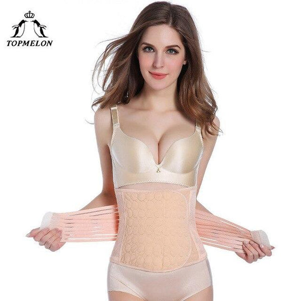 TOPMELON Waist Trainer Modeling Strap Slimming Belt Shapewear Body Shaper Belly Slimming Sheath Steel Boned Underbust Corset