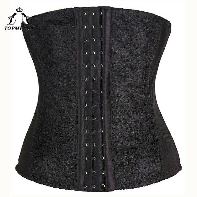 TOPMELON Waist Trainer Modeling Strap Body Shaper Shapewear Belly Slimming Sheath Slimming Belt Lace Floral Underbust Corset 6XL