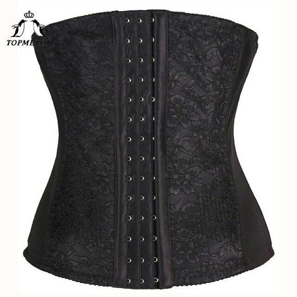 TOPMELON Waist Trainer Modeling Strap Body Shaper Shapewear Belly Slimming Sheath Slimming Belt Lace Floral Underbust Corset 6XL