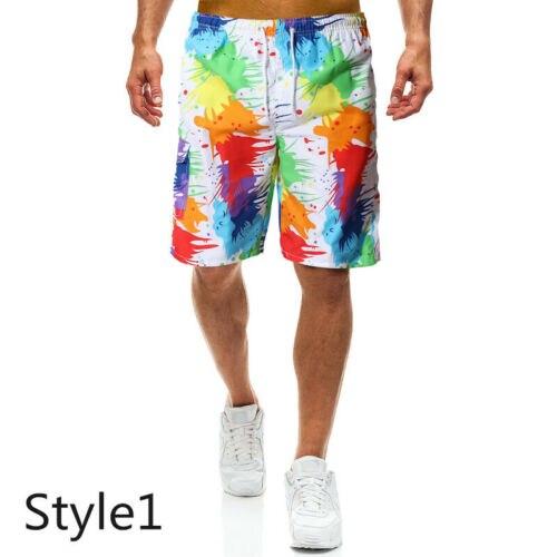 Men's Swimming Board Shorts Swim Shorts Trunks Swimwear Beach Summer Casual Print Beachwear