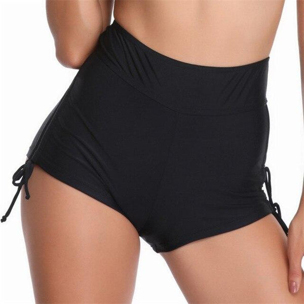 Swimsuit Bikini Bottom bathing suits Solid Brazilian Bottoms Swim Briefs Swimwear Female Black High Waist Bikini parte de abajo