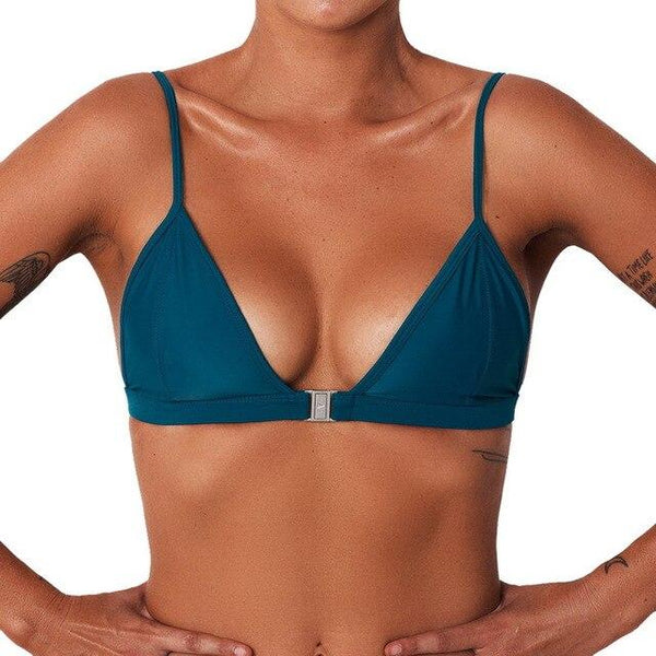 Vertvie Sexy Push Up Ultrathin Padded Bandage Bikini Top Women Cute Girl Set Swimwear Swimsuit Solid Beachwear Top