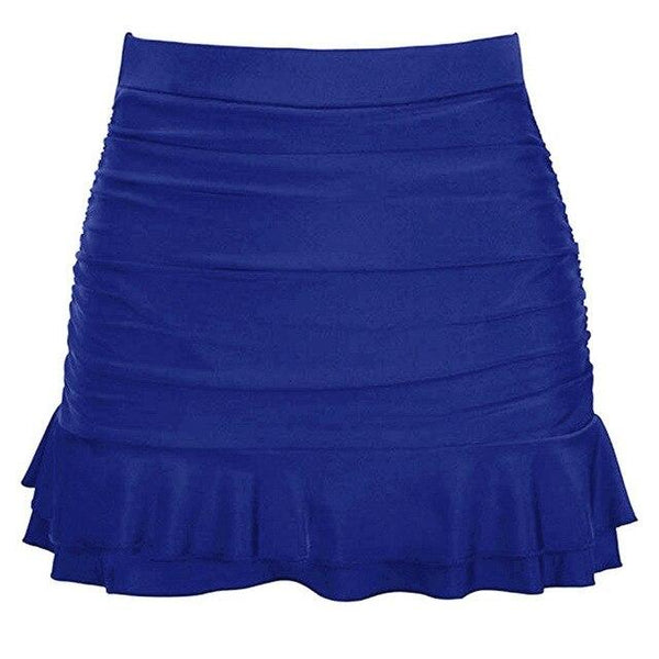 Women swimming skirt swimwear Bottom High Waisted Ruffles d90815
