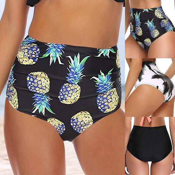 Vertvie High Waist Swimming Trunks Women Separate Female Swimsuit Bottom Shorts Brief Women Underwear Thong Brazilian Swimwear