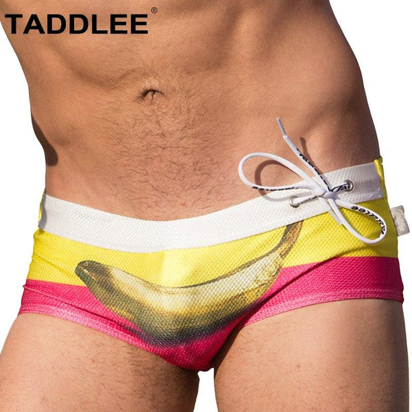 Taddlee Brand Sexy Men's Swimwear Swimsuits Swim Boxer Briefs Bikini Gay Penis Pouch WJ Bathing Suits Boardshorts Surf Trunks