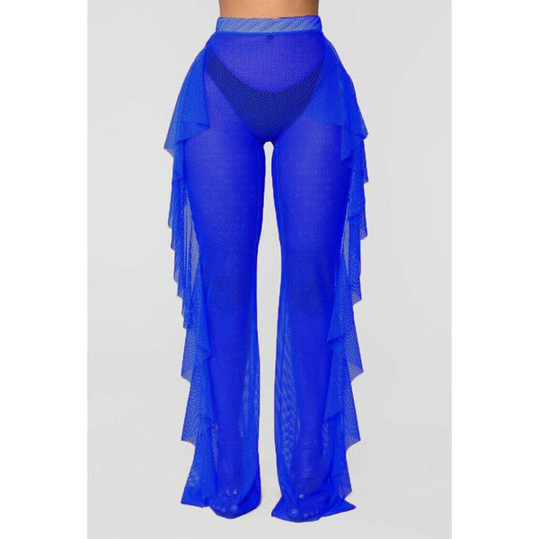 Women's Sheer Mesh Bikini Cover Up Swimwear Swimsuit Bathing Summer Beach Pant