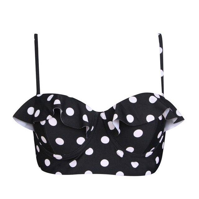 FORUDESIGNS women bikini tops push up bra string one piece floral seaside biquini lady Swimsuits Brazilian swimwear sports bras