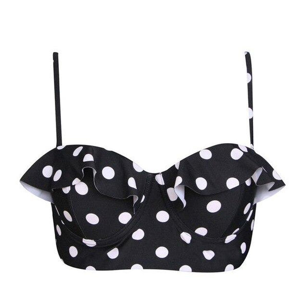 FORUDESIGNS women bikini tops push up bra string one piece floral seaside biquini lady Swimsuits Brazilian swimwear sports bras