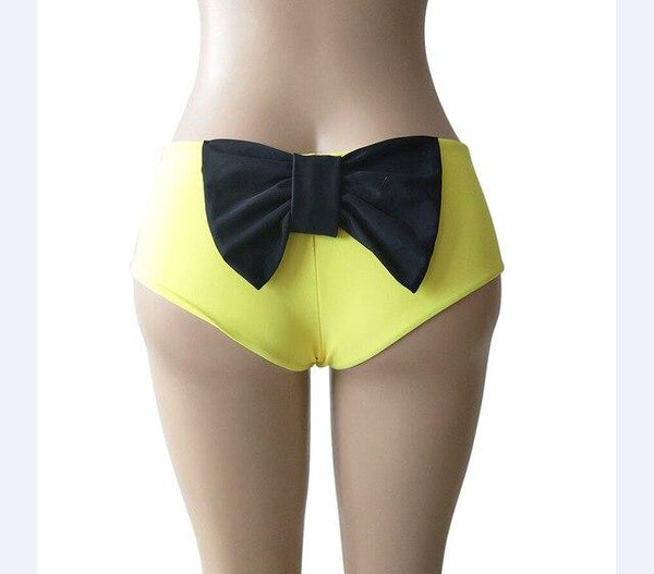 Womens Brazilian Bikini Bottoms Bowknot Sexy Swimwear Panties Ladies Swimsuit Briefs Bathing Panties