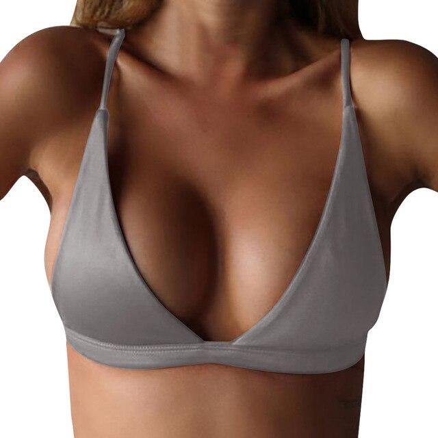 Sexy Bikinis Swimwear Women Push-Up Padded Bikini Top Bandeau woman Swimsuit Biquini Bikini 2019 Bathing Suit Beachwear Z0504