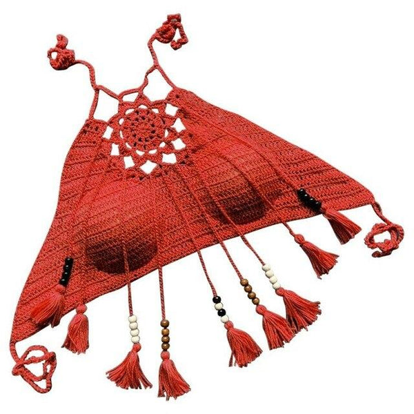 Women Summer Swimwear Sexy Kintted Hollow Out Fashion Bikini Casual Solid Swimwear