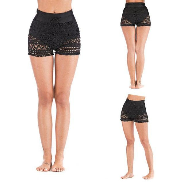 Womens Plus Size Swimwear Lace Bottom Two Piece Separate Swimming Bikini High Waist Swim Pants Beachwear Sports Briefs Pants