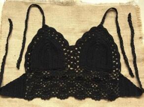 Hand-Woven Women Swimwear Sexy Lady Beach Wear Handmade Crochet Halter Top Summer Knitted Chest Wrap