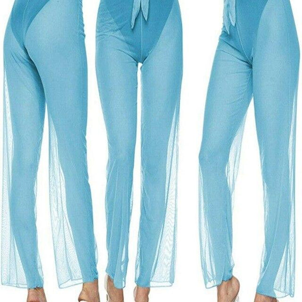 Women Sexy Beach Mesh Sheer Bikini Cover Up Swimwear Bathing Pants Trousers Summer Costume