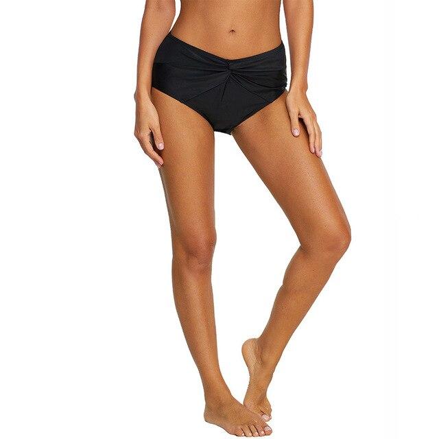 Women High Waisted Bikini Swim Pants Beach Shorts Bottom Swimsuit Summer Solid Swimwear Bathing Spa Wear 2019 #373