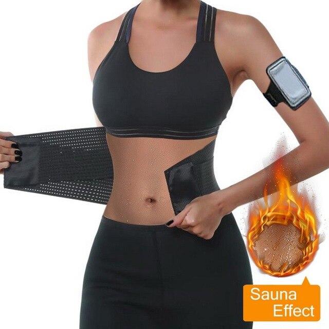 Vertvie Women Waist Support High Elastic Waist Trimmer Belt Exercise Weight Loss Shaper Gym Fitness Belts With Phone Armband Bag