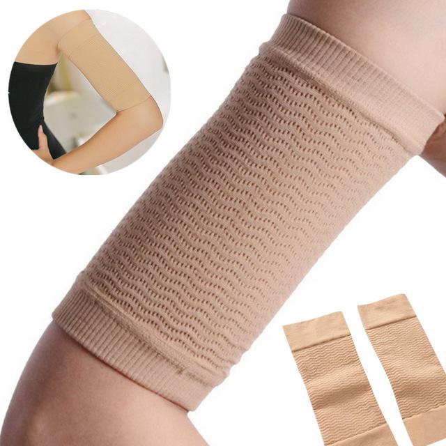 2Pcs Weight Loss Calories off Slimming Arm Shaper Elastic Massager Sleeve Fat Burning Armband Slimming Wraps Arm Wrap Bands